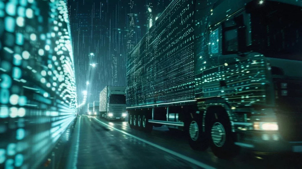 High-value transport by Eurotrans with truck on evening highway